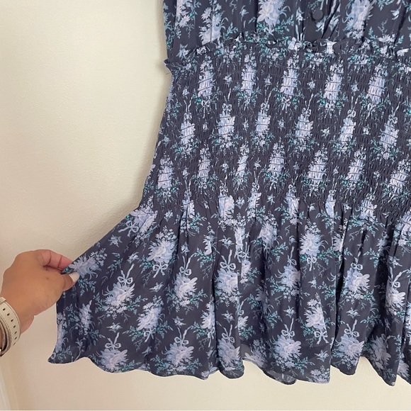 LOVE SHACK FANCY Brickel Smocked Mini Dress - Picture 4 of 6